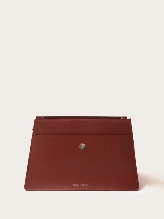 Kelby Huston Leather Structured Handheld Bag with Tasselled - Image 2