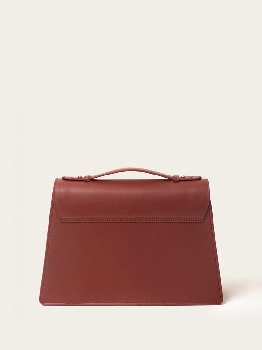 Kelby Huston Leather Structured Handheld Bag with Tasselled - Image 3